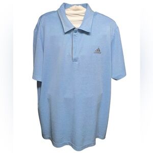 Adidas Men's Sky Blue Like New Golf Polo Shirt Size Large Business Casual